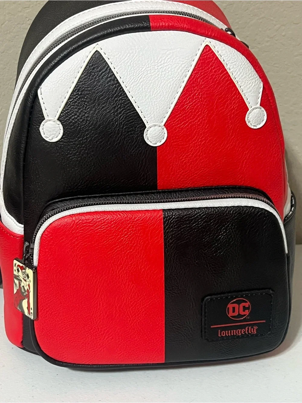 LoungeFly DC Harley Quinn Mini Backpack GameStop Exclusive 30th Anniversary NWT